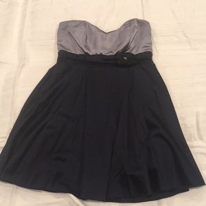 Trixxi navy blue and silver dress